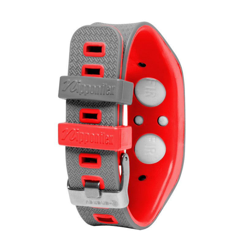 Pulsera FIR Íon - Gris/Rojo