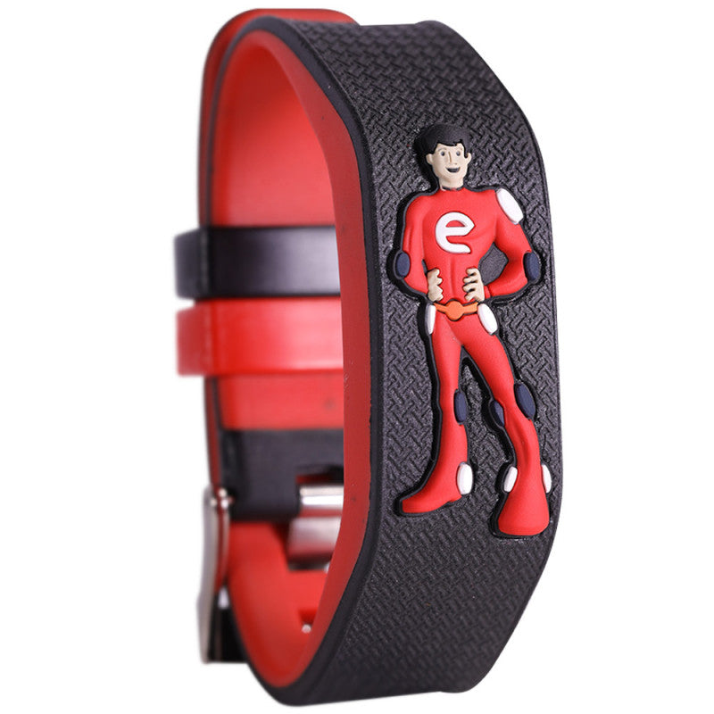 Pulsera FIR Íon Energy Boy - Negro/Rojo