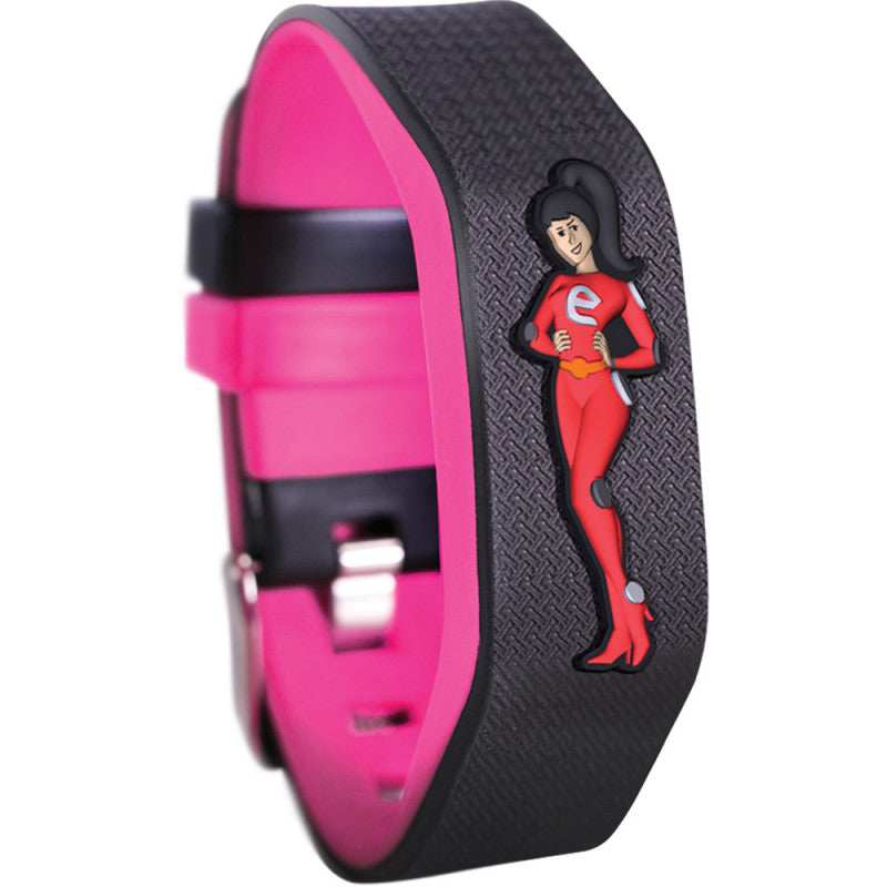 Pulsera FIR Íon Energy Girl - Negro/Rosa