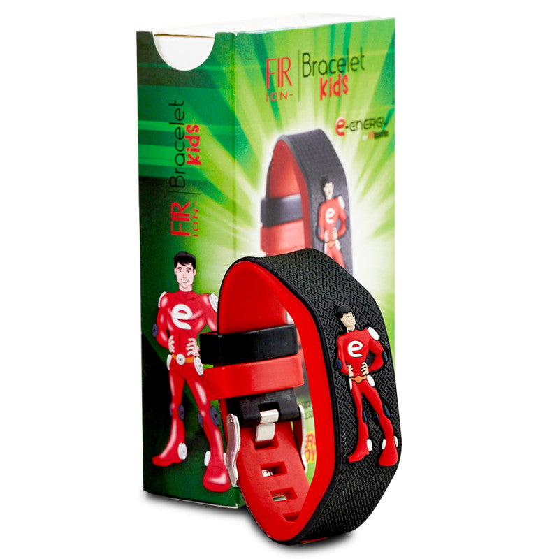 Pulsera FIR Íon Energy Boy - Negro/Rojo